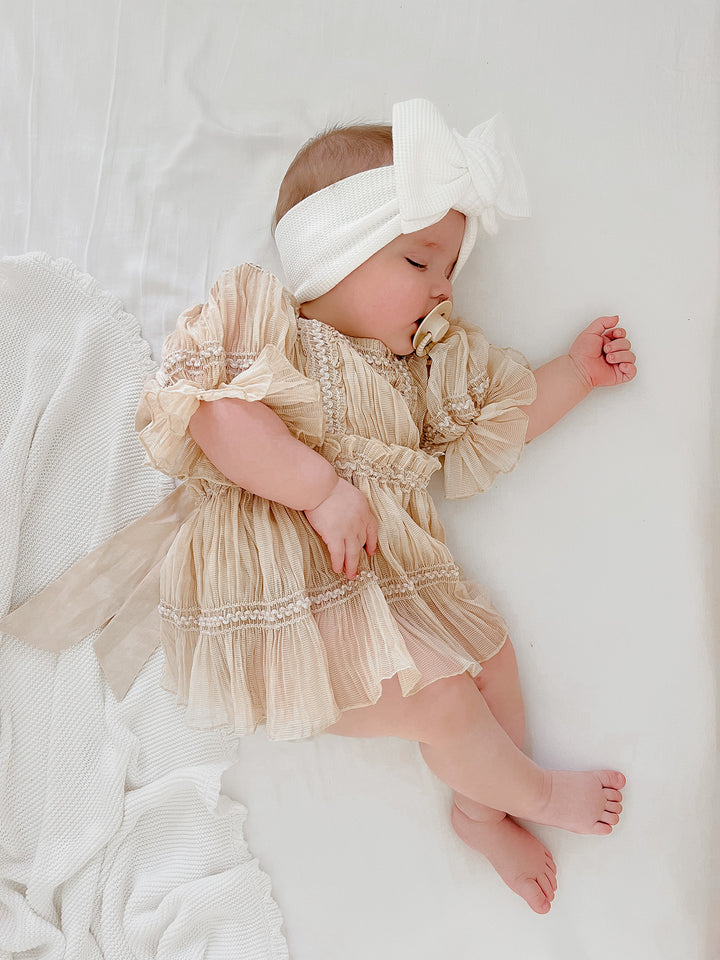 Love n Joy Romper - Beige