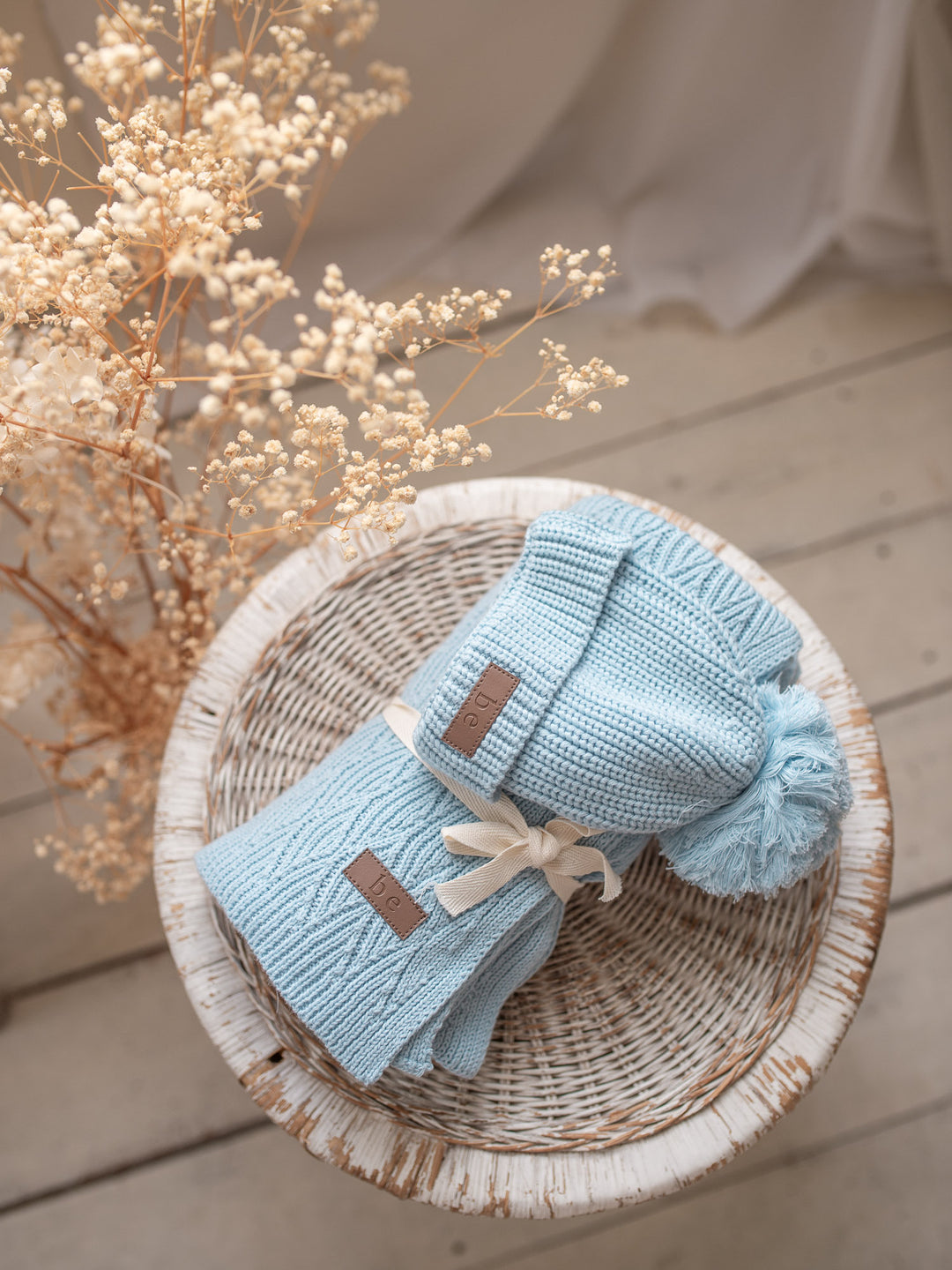 Bliss Knitted Beanie - Baby Blue