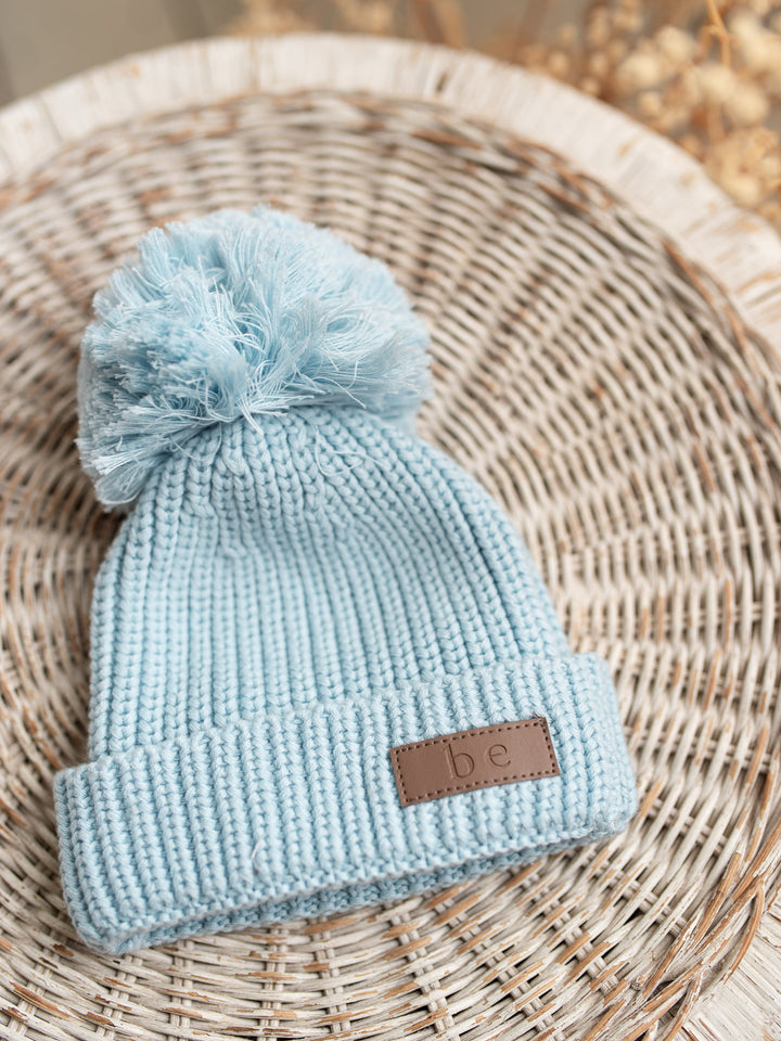 Bliss Knitted Beanie - Baby Blue