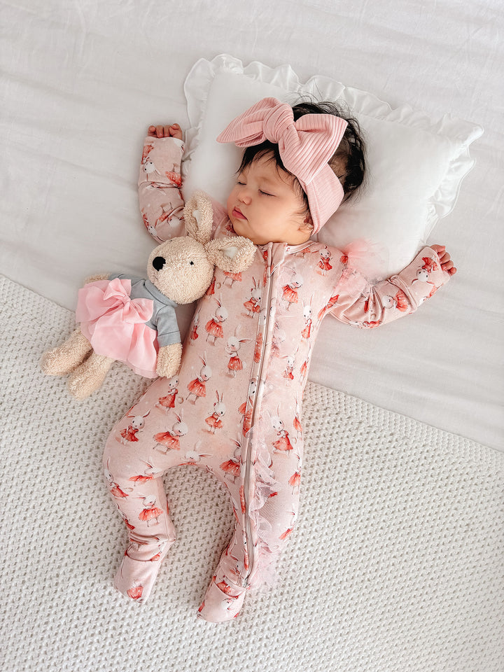 Bunny Kisses Onesie - Pink