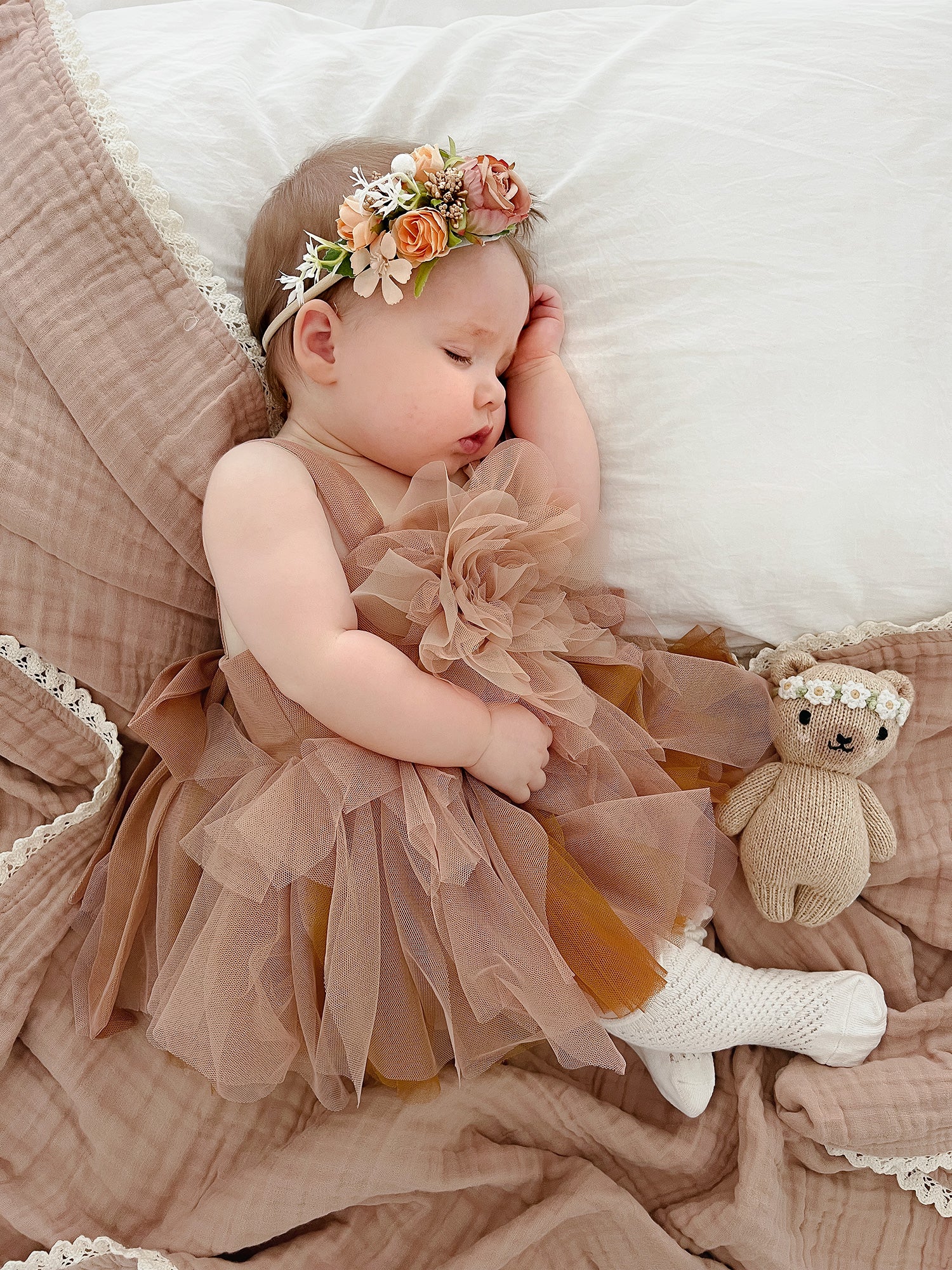 Baby Girl First Birthday Flower Romper Dress, She's The One
