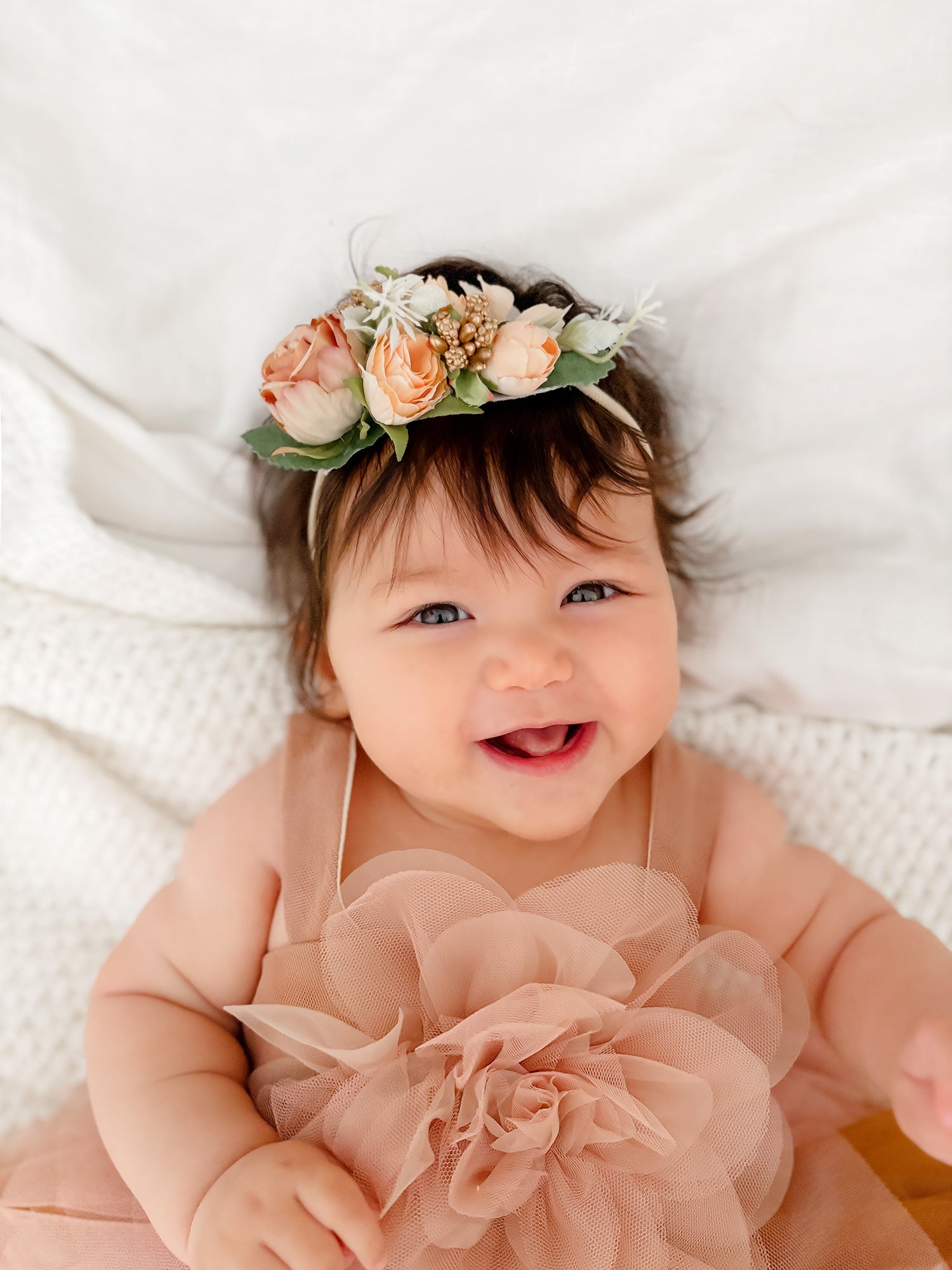 CARAMEL Narcissus Baby Romper 6M