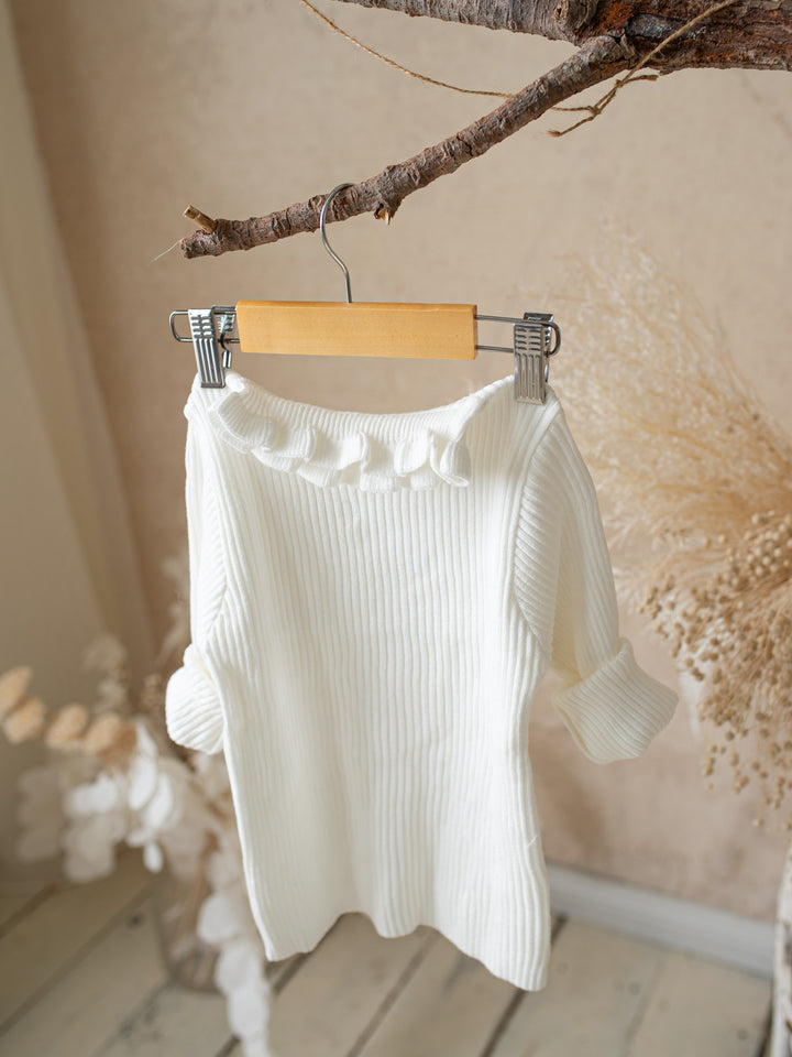 Claire Knitted Top - White