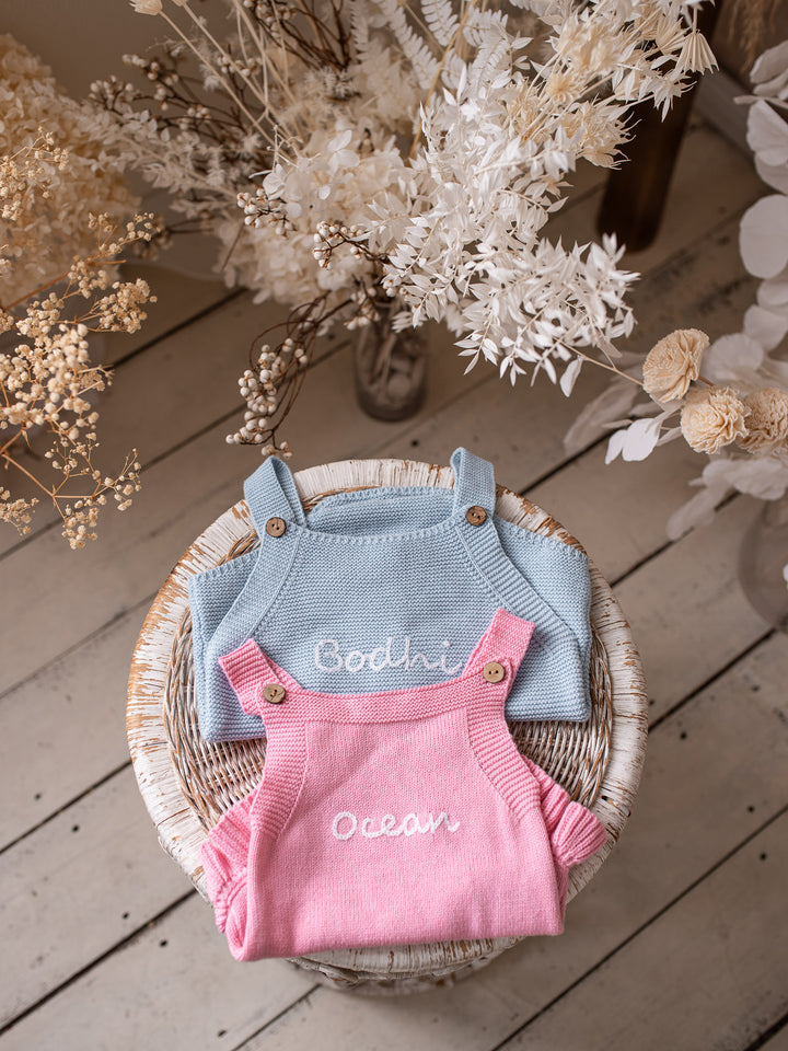 Written in Thread Singlet Frill Romper - Flamingo