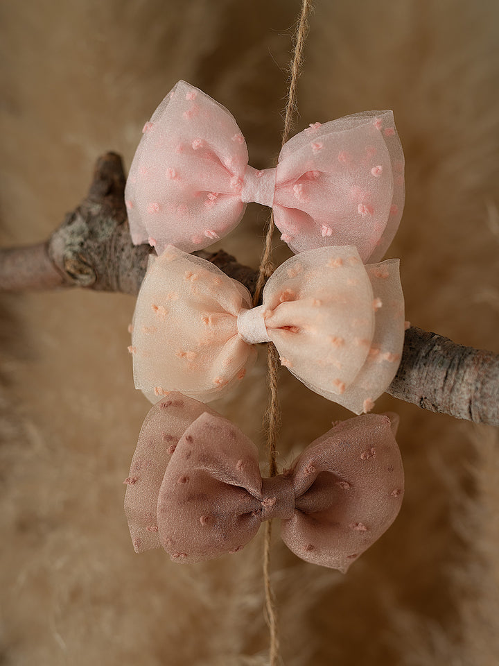 Dotty Hair Clips Trio