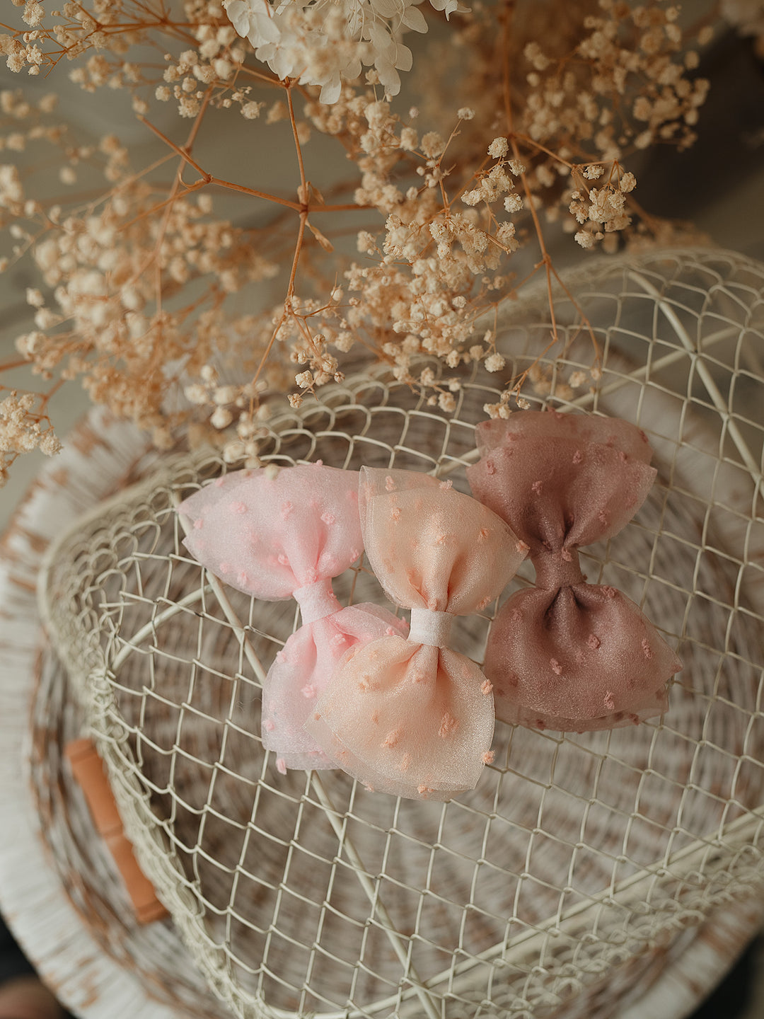 Dotty Hair Clips Trio