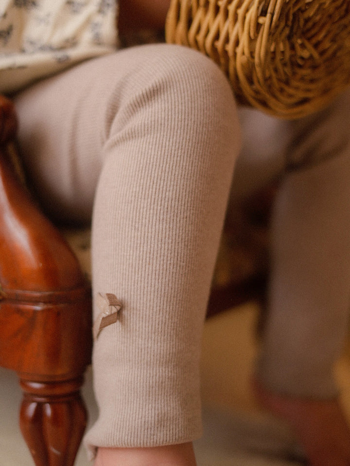 Faye Fleece-Lined Leggings - Latte