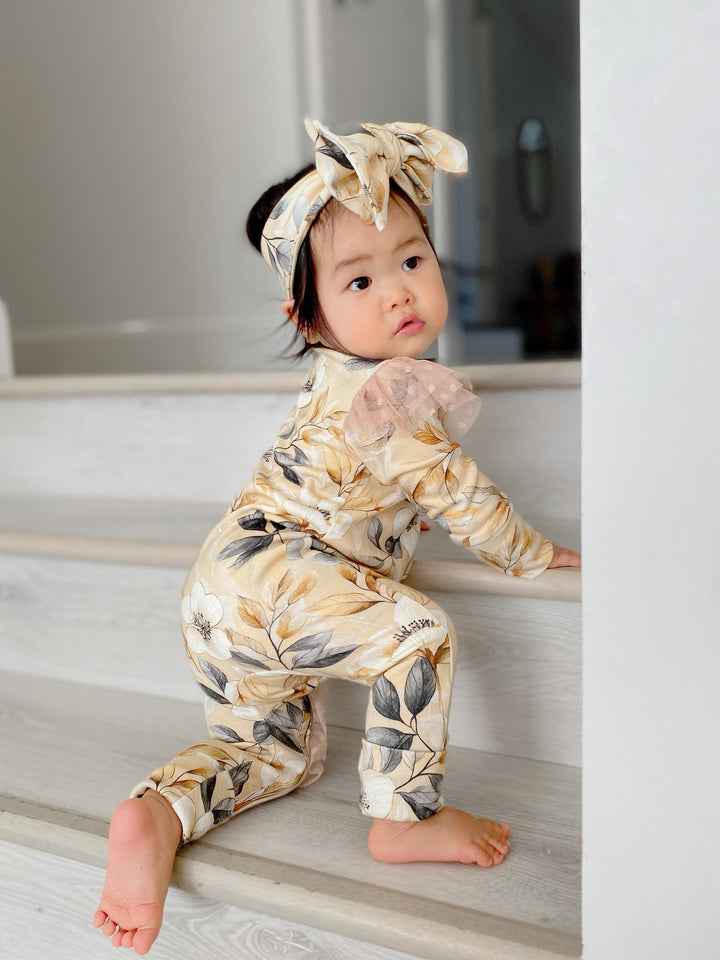 Flower Story Onesie - Sunset Floral