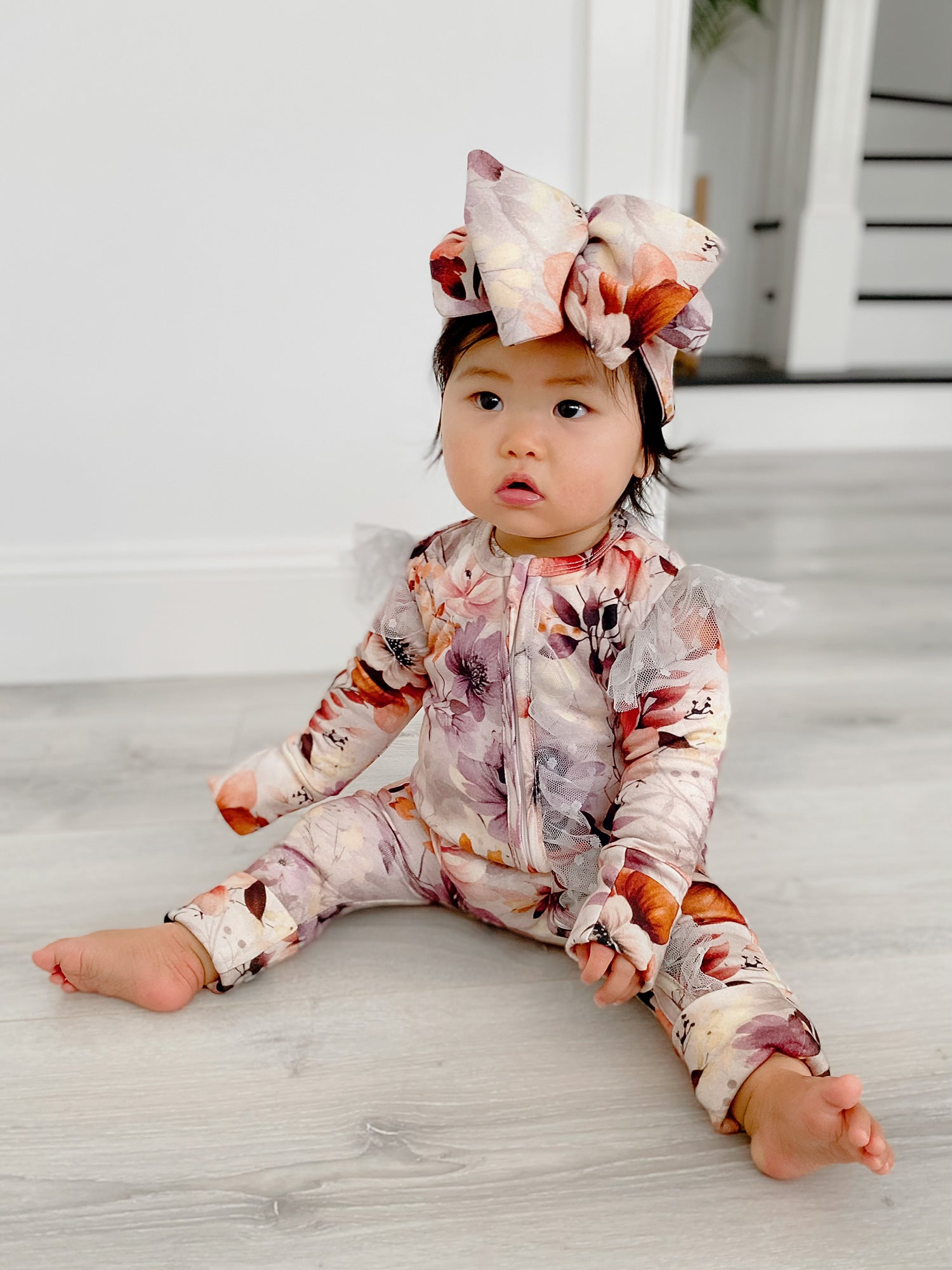 Baby Pierrot Onesie - String Mini Floral