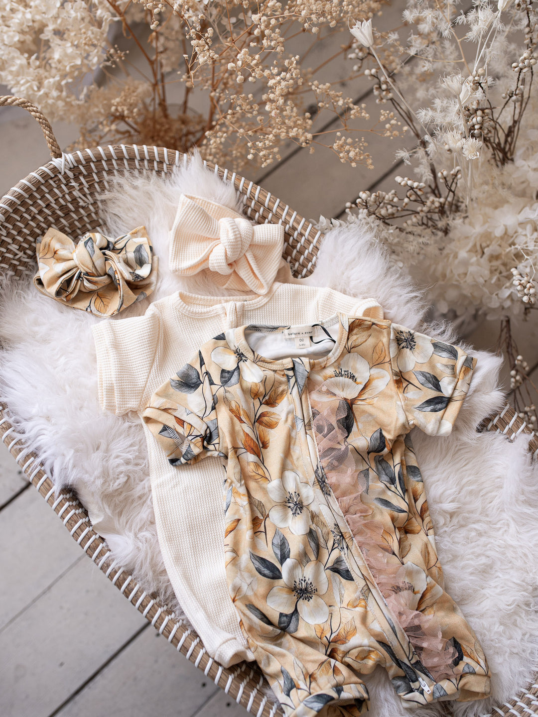 Flower Story Romper - Sunset Floral