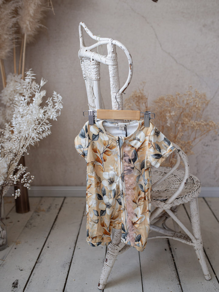 Flower Story Romper - Sunset Floral