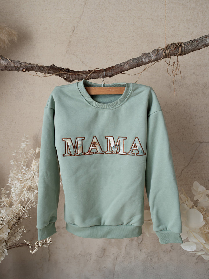 Flower Story Sweatshirt For Mamas - Sage