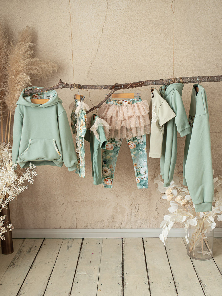 Flower Story Sweatshirt For Mamas - Sage