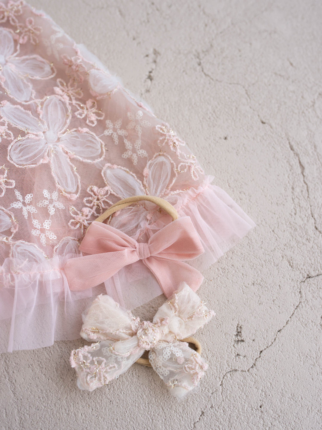 Love & Lace Headband Set - Peachy Pink