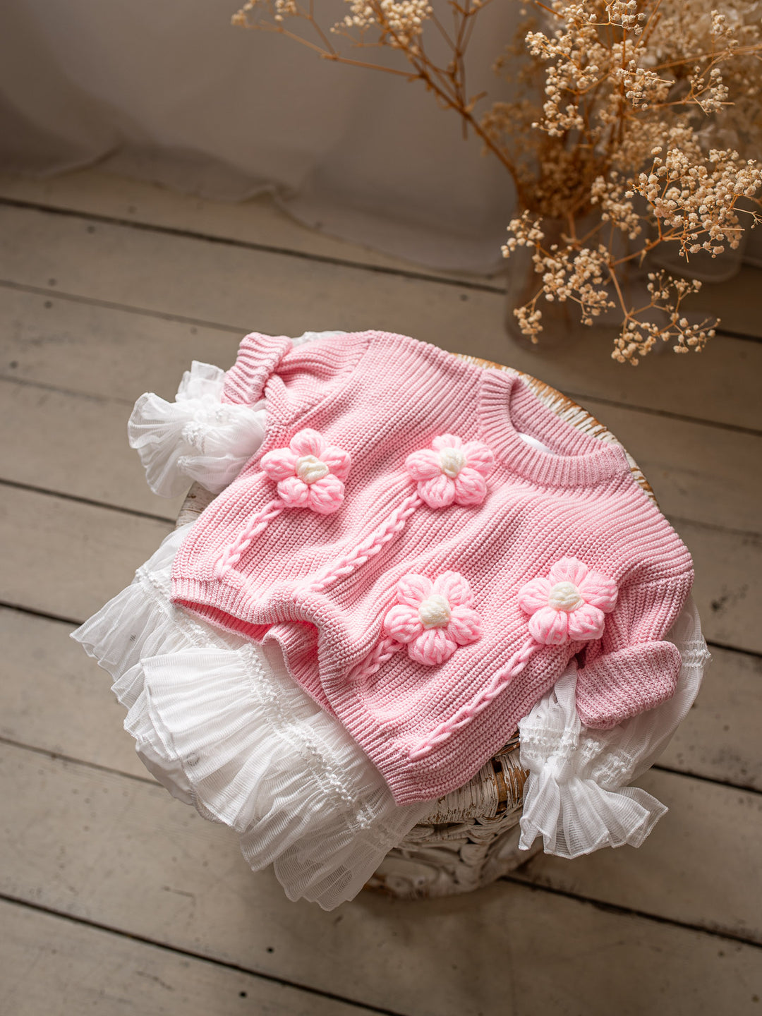 Buttercup Sweater - Baby Pink