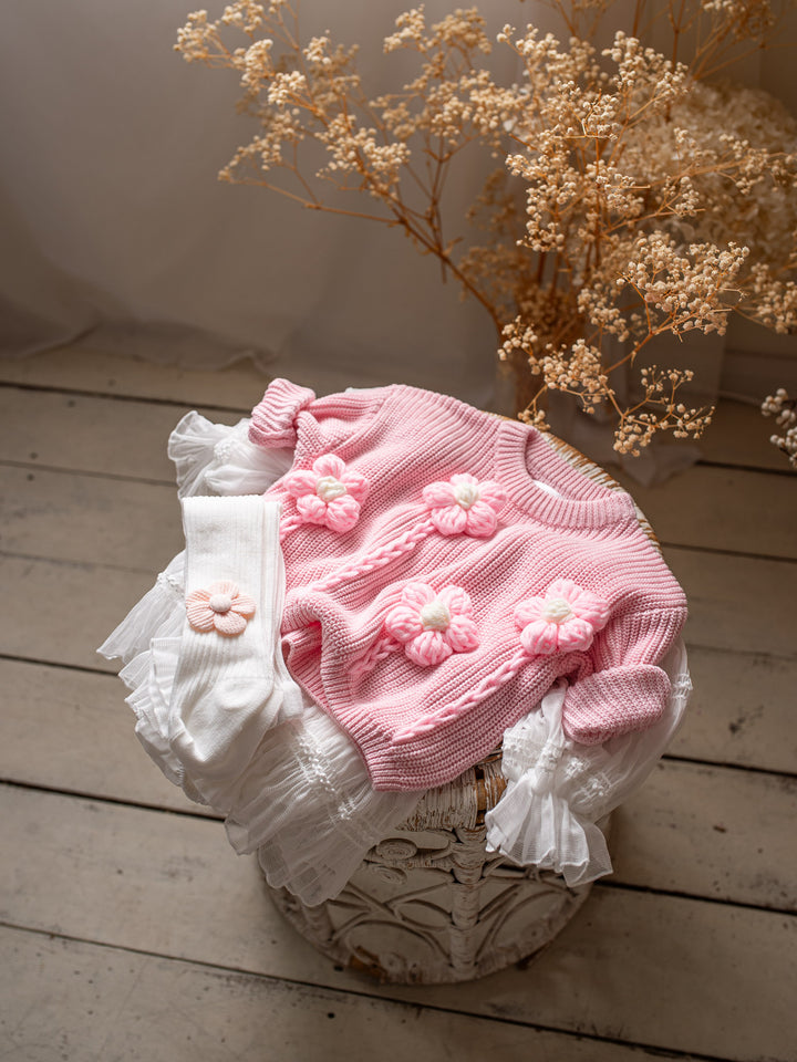 Buttercup Sweater - Baby Pink