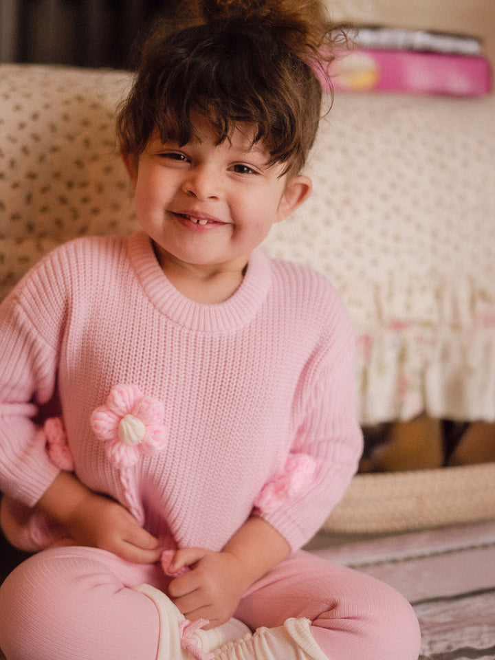 Buttercup Sweater - Baby Pink