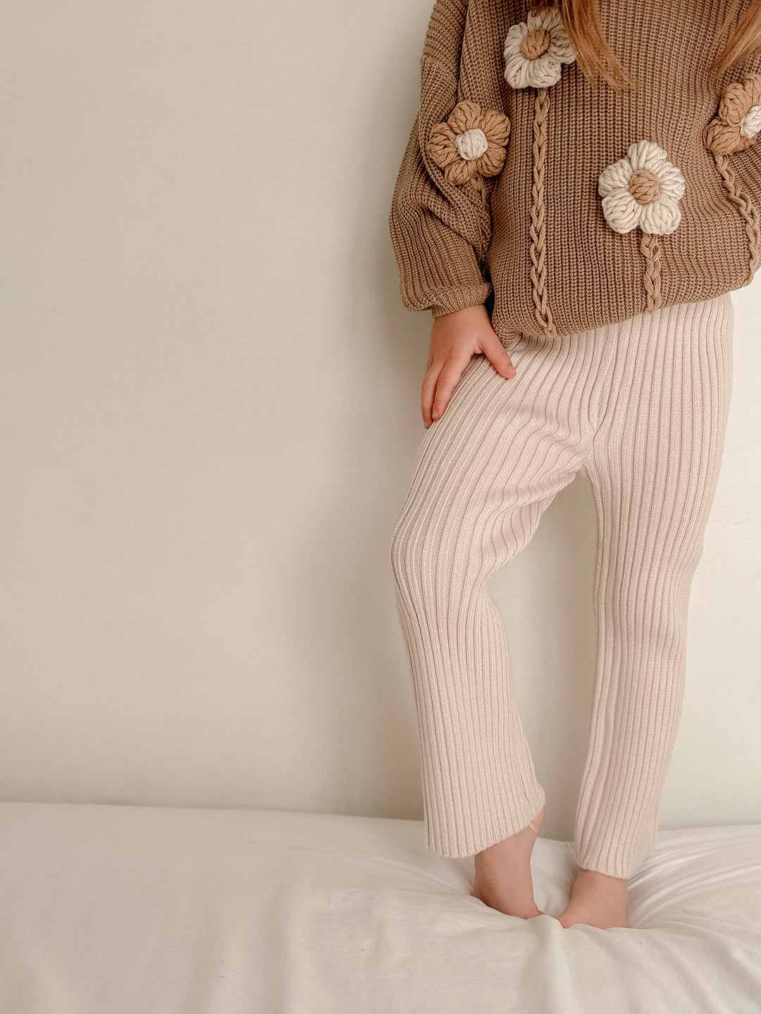 Skye Knitted Pants - Oatmeal