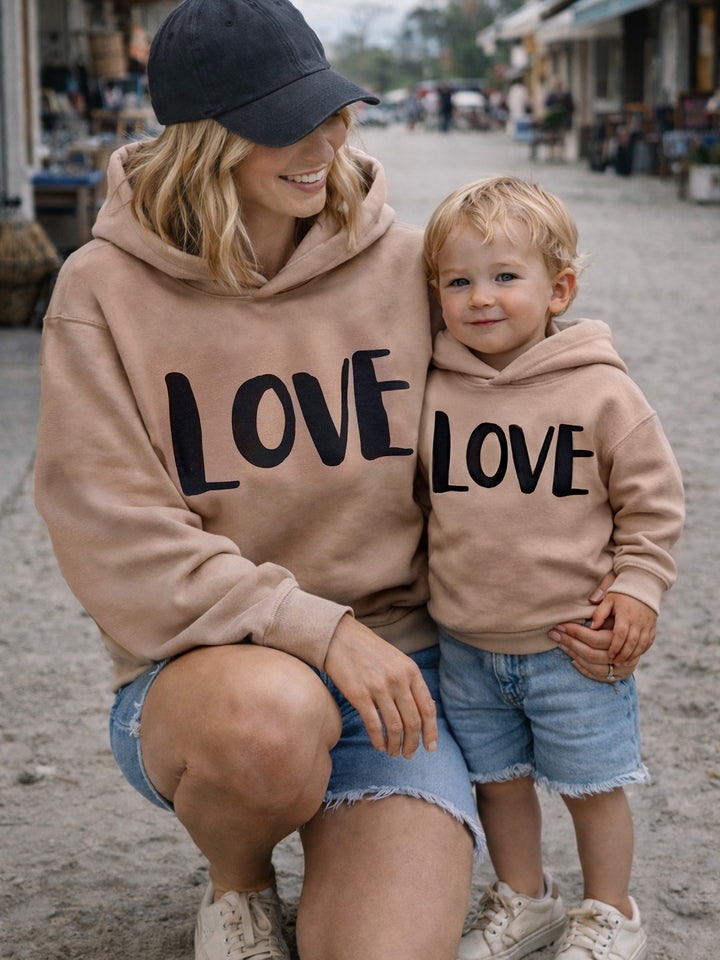 I Love You More - Love Hoodie - Mocha