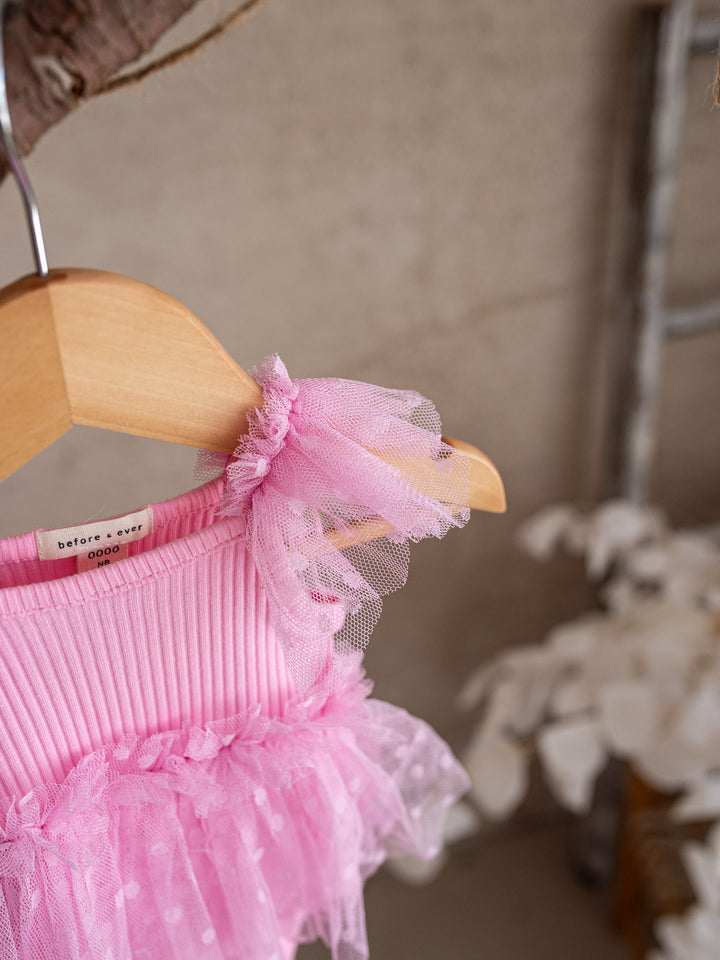 I Love Candy Romper - Bubblegum