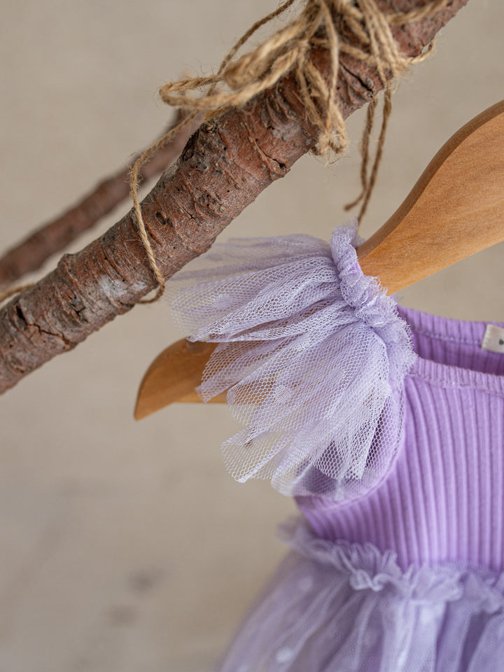 I Love Candy Romper - Grape