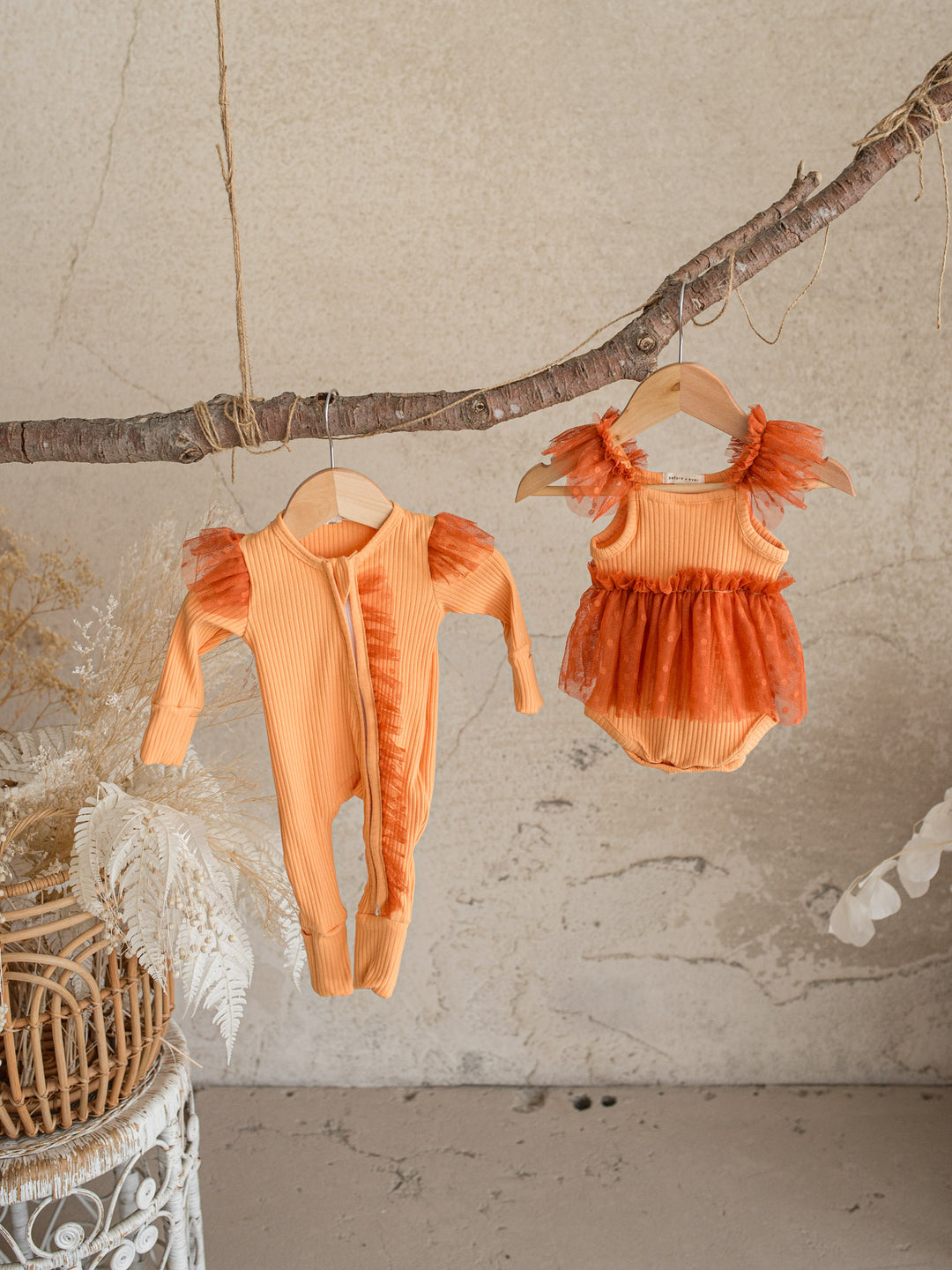 I Love Candy Romper - Orange Jaffa