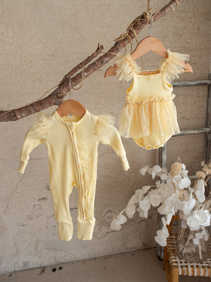 I Love Candy Onesie - Lemon Drop