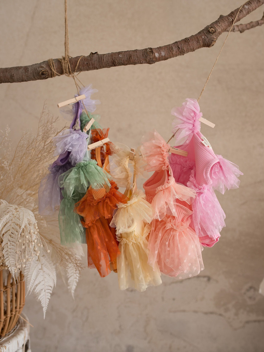 I Love Candy Romper - Peach