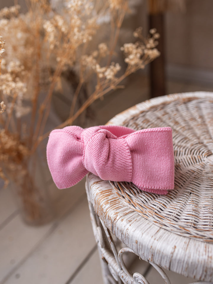 Pure - Knitted Oversized Topknot Headwrap Flamingo