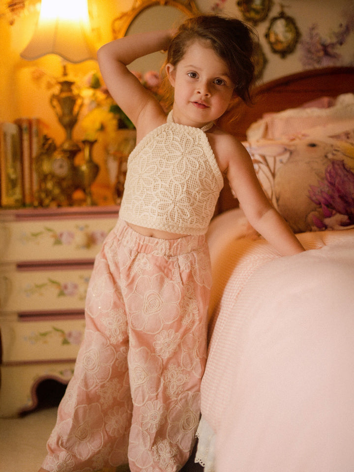 Lace Story Halter Top