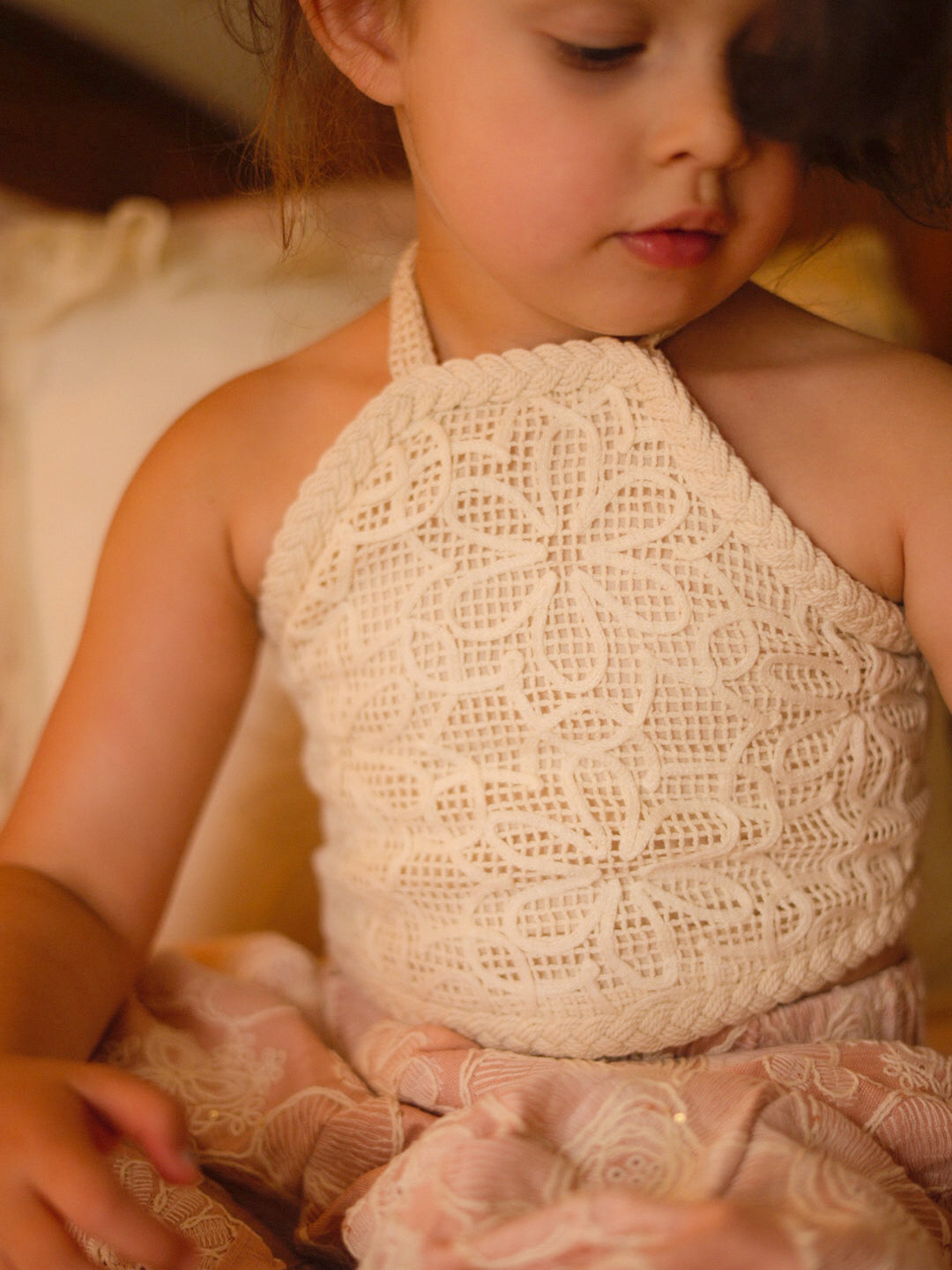 Lace Story Halter Top