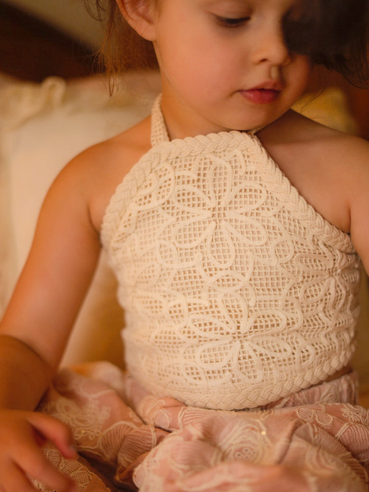 Lace Story Halter Top