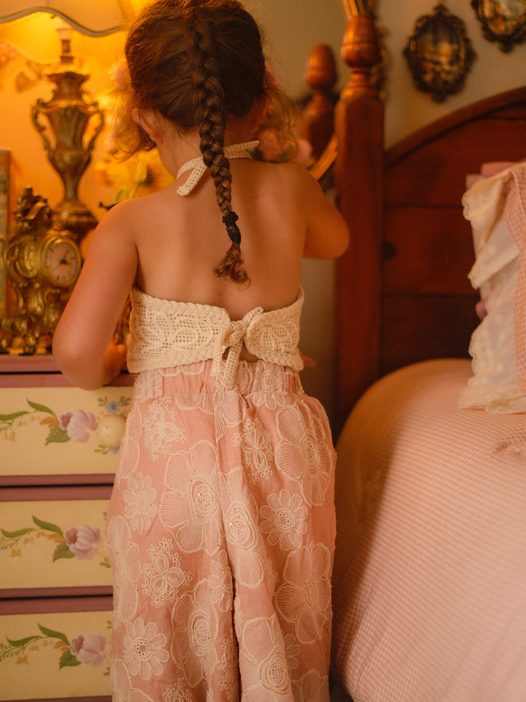 Lace Story Halter Top