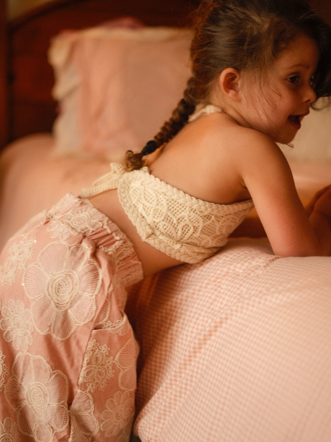 Lace Story Halter Top