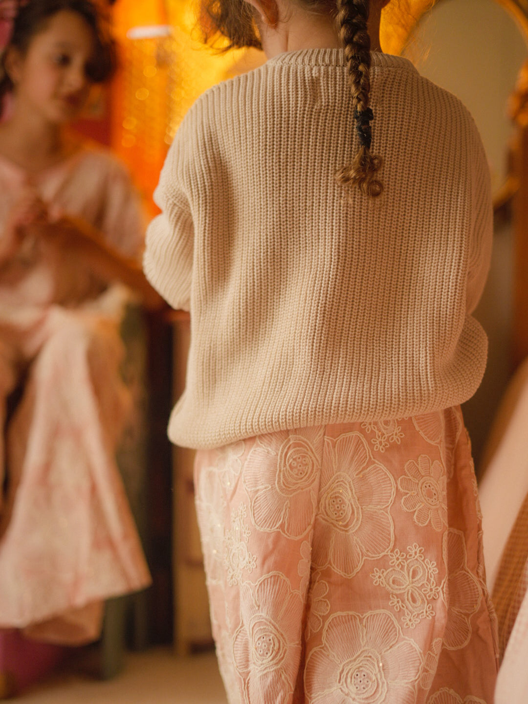 Lace Story Sweater - Oatmeal