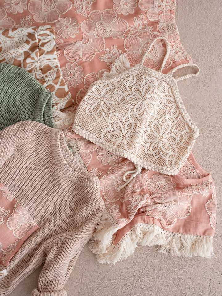 Lace Story Halter Top