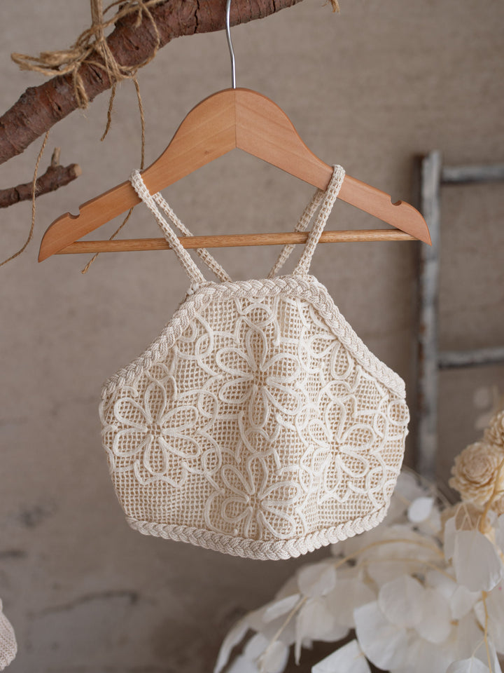 Lace Story Halter Top