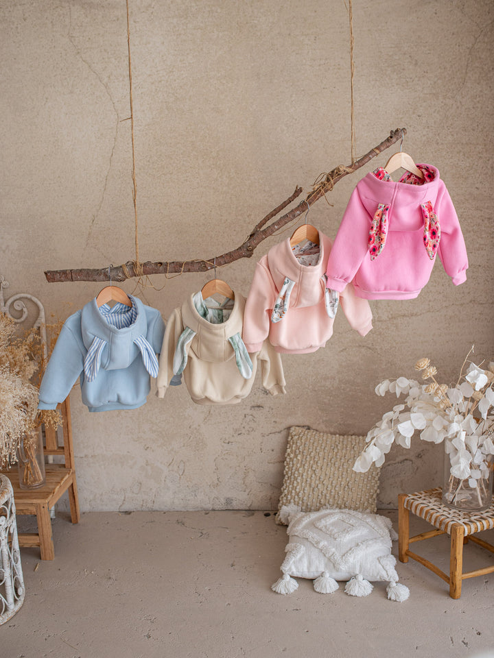 Little Hopper Hoodie - Blue