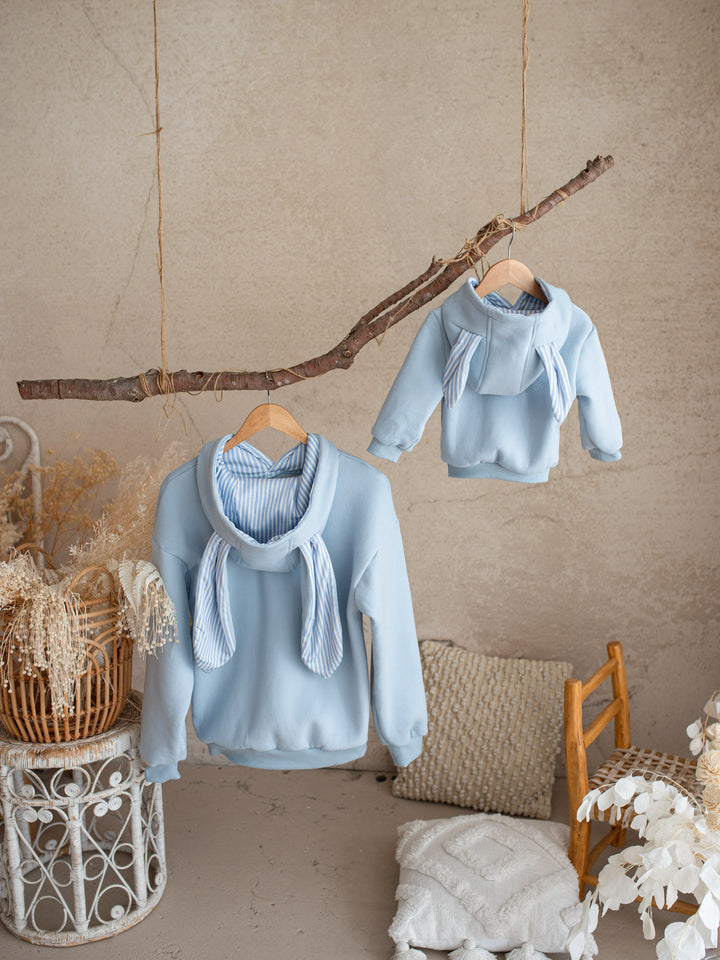 Little Hopper Hoodie - Blue