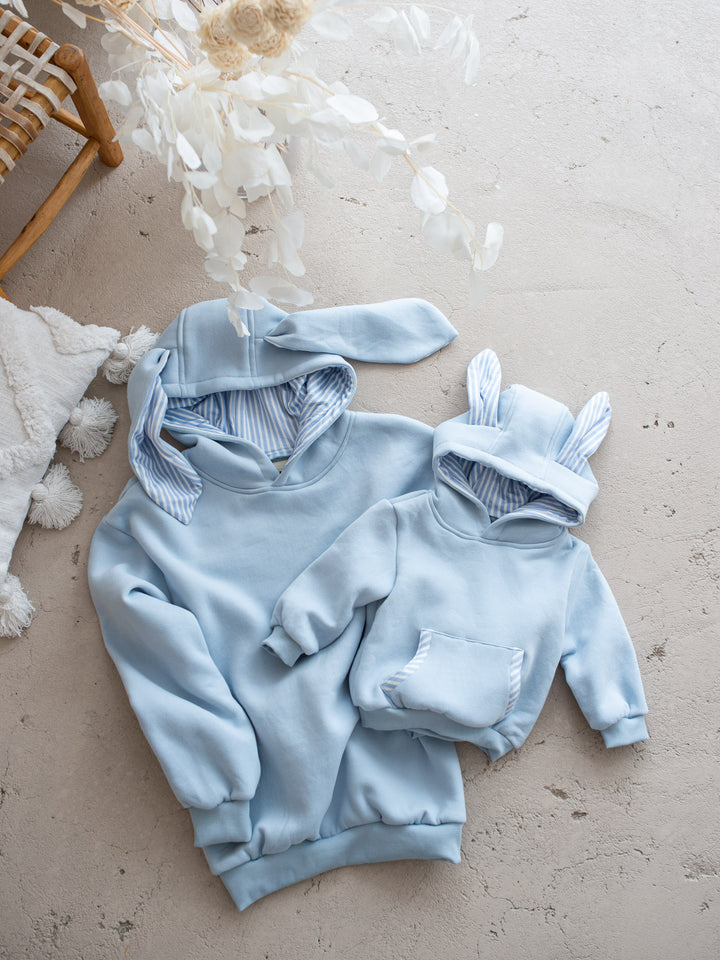 Little Hopper Hoodie - Blue