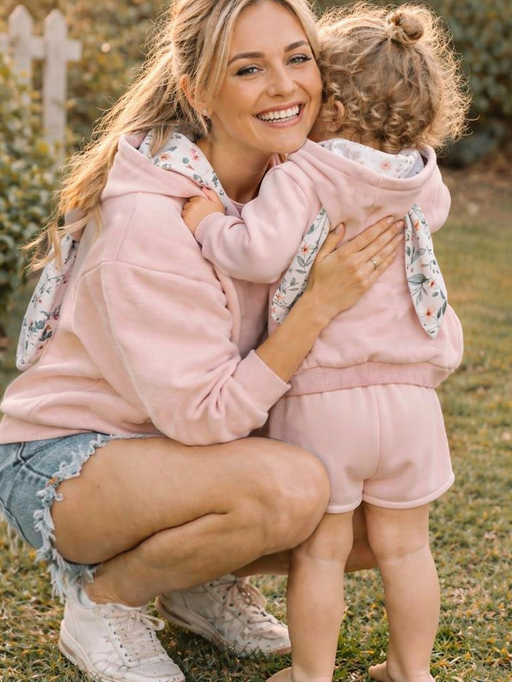 Hopper Hoodie For Mama - Dusty Pink