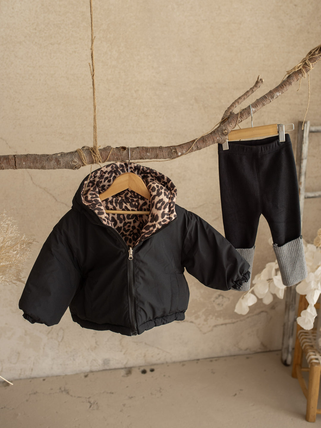 Little Leopard Reversible Puffer Jacket