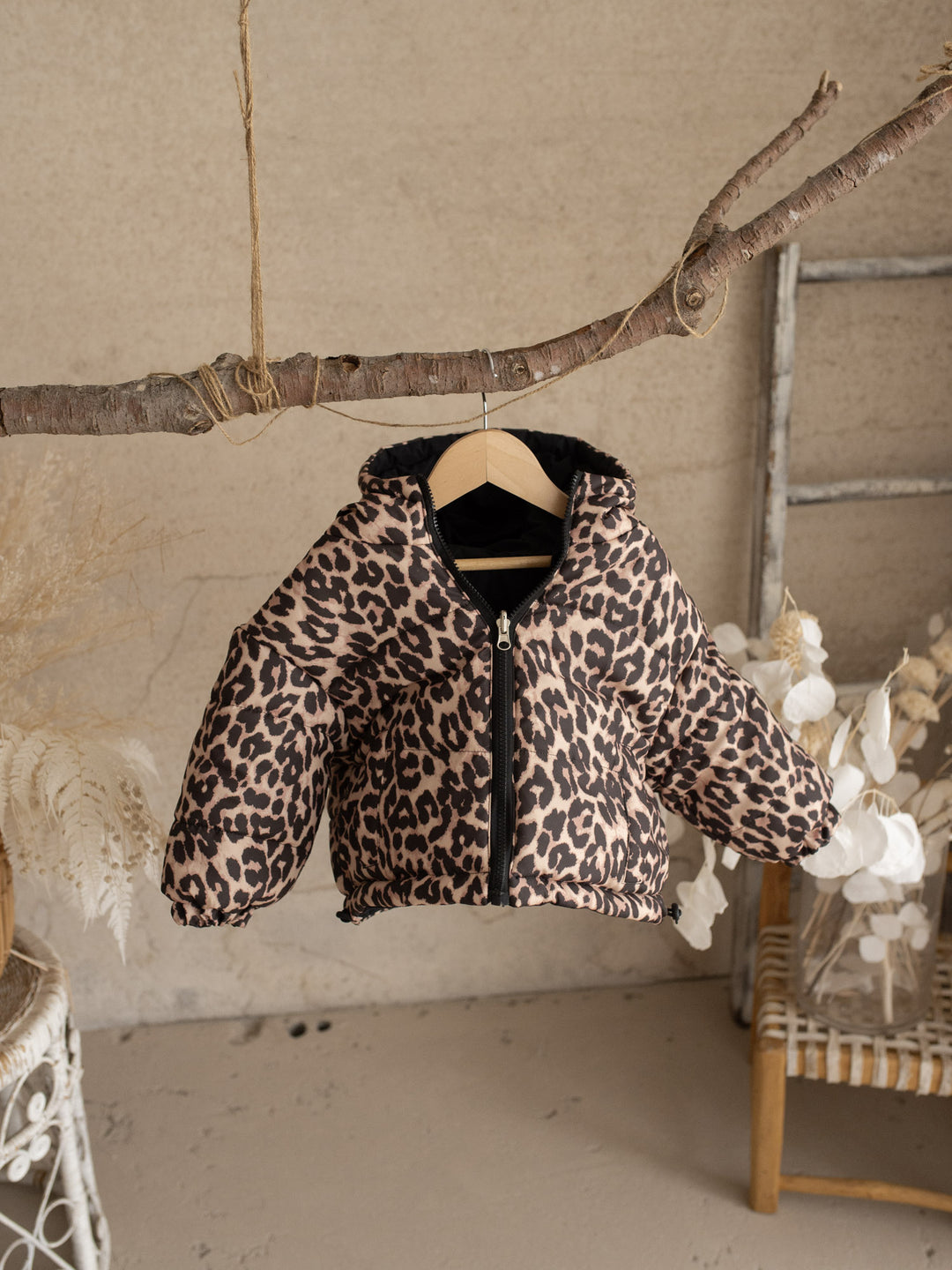Little Leopard Reversible Puffer Jacket