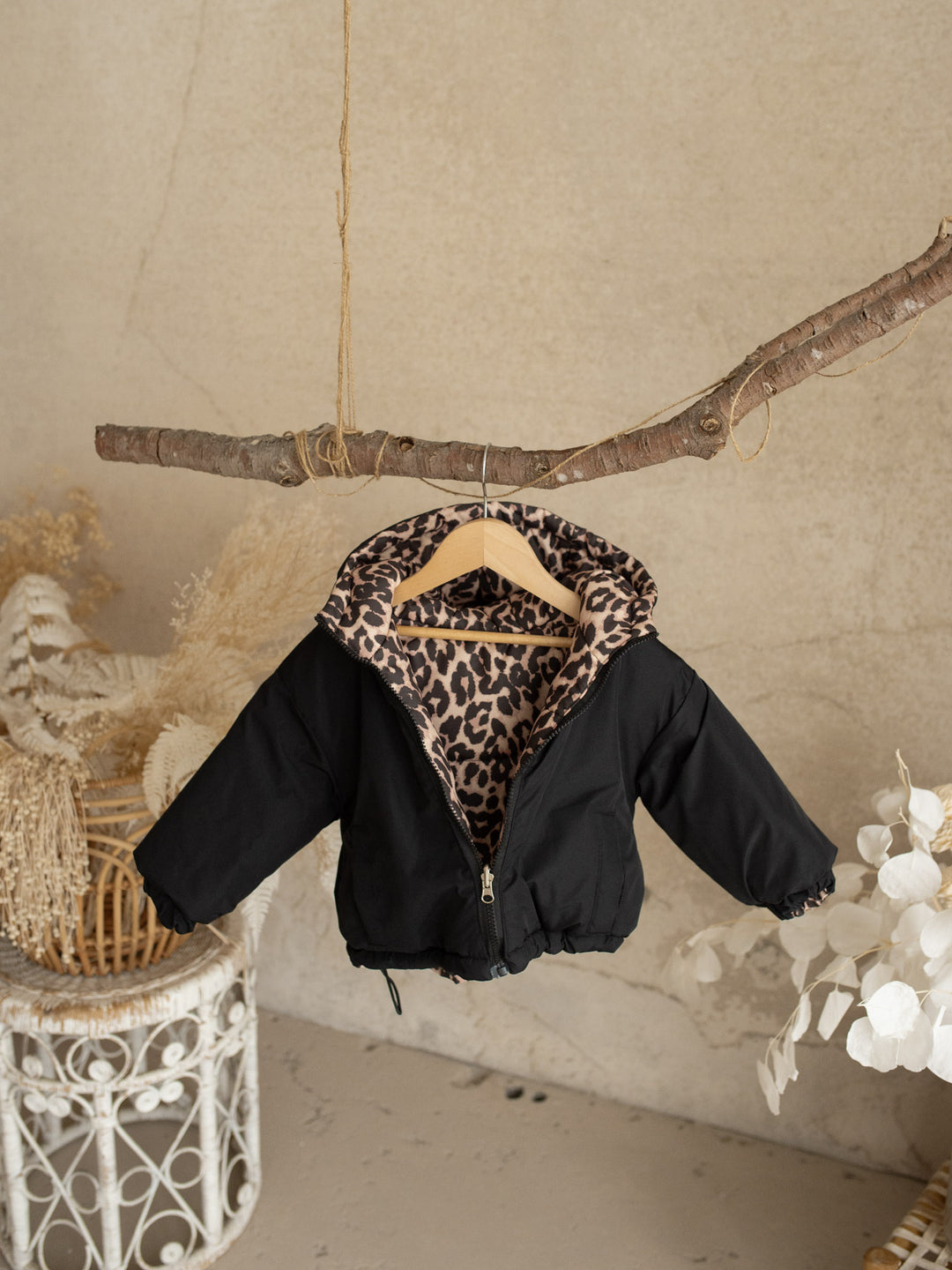 Little Leopard Reversible Puffer Jacket