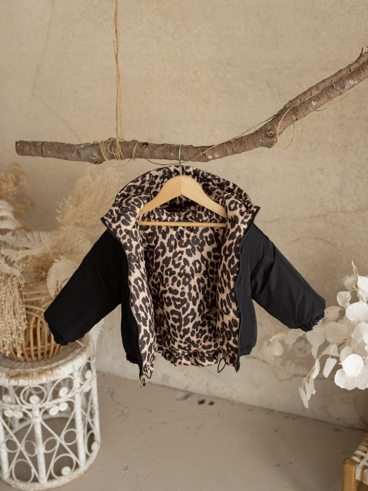 Little Leopard Reversible Puffer Jacket
