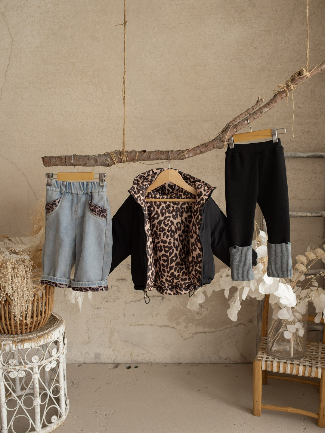 Little Leopard Reversible Puffer Jacket