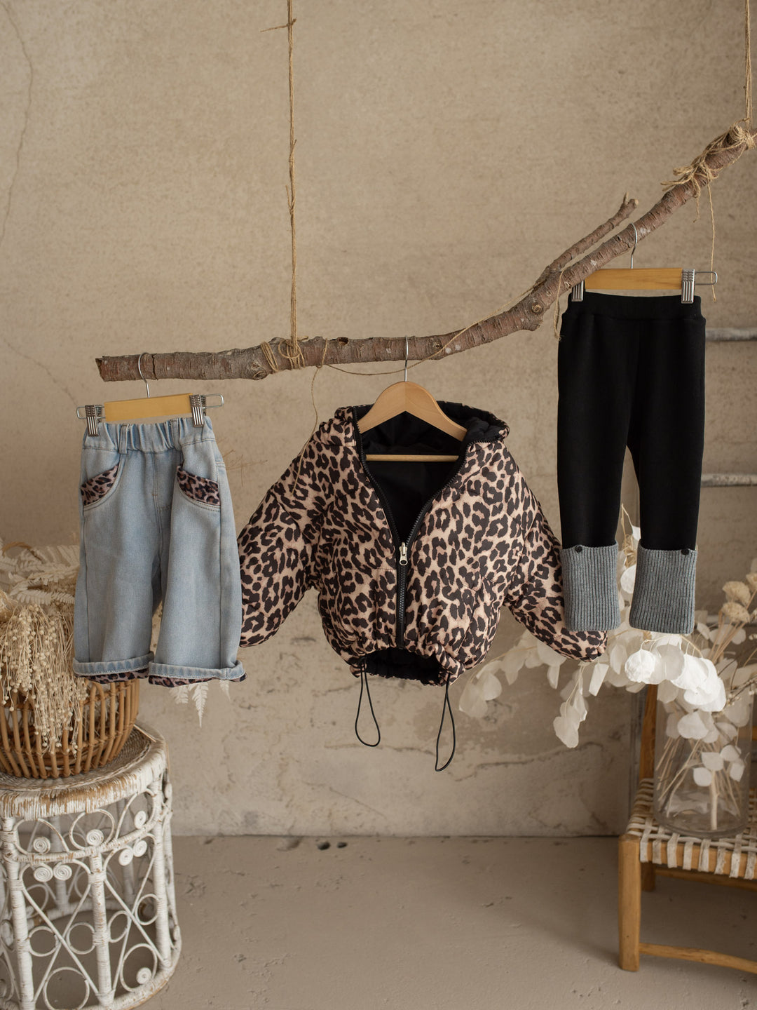 Little Leopard Reversible Puffer Jacket