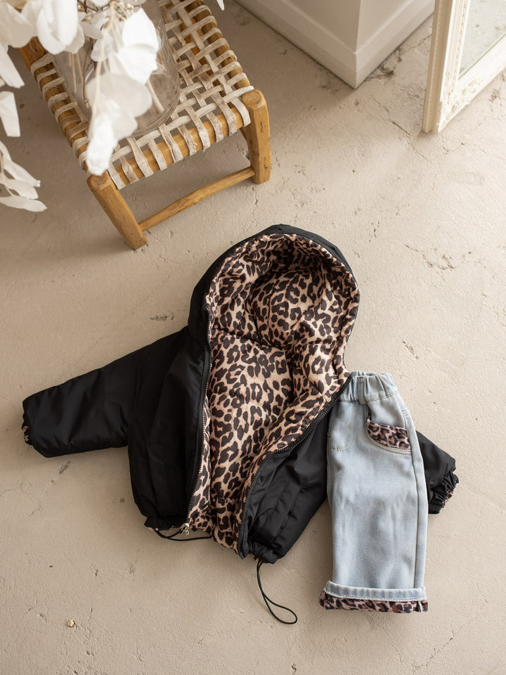 Little Leopard Reversible Puffer Jacket