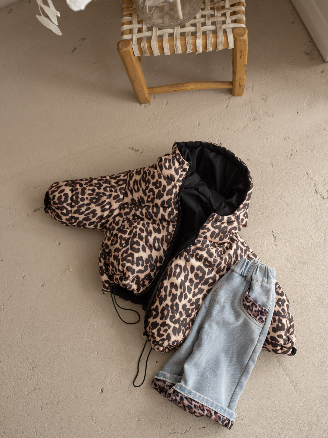 Little Leopard Reversible Puffer Jacket
