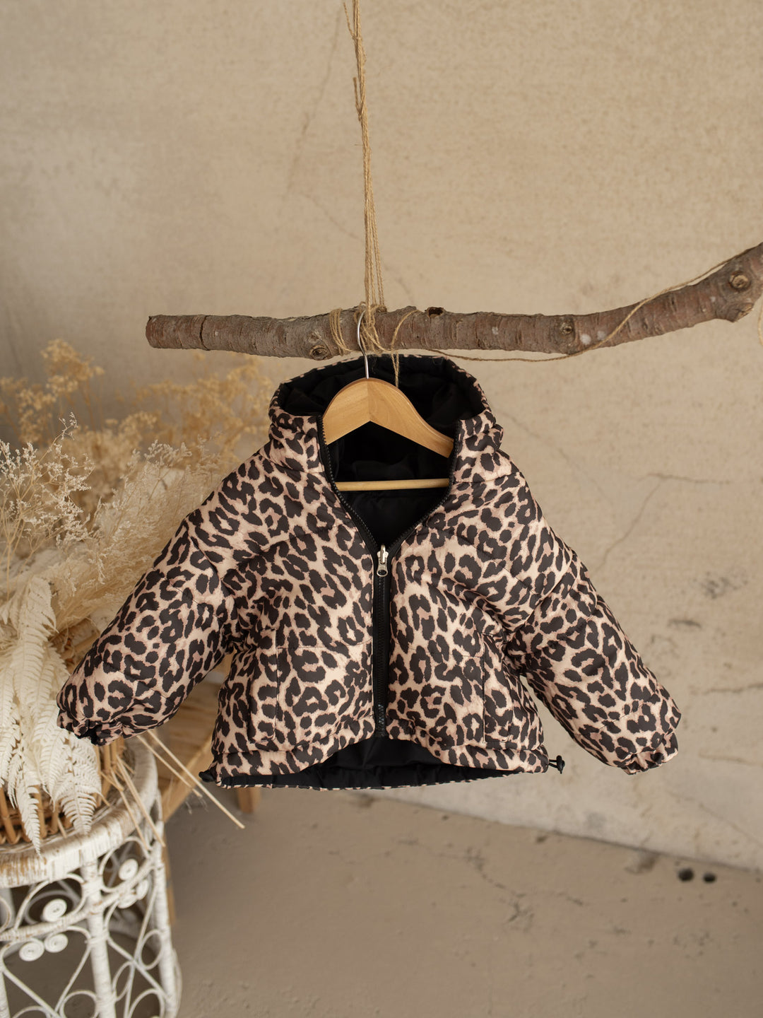 Little Leopard Reversible Puffer Jacket